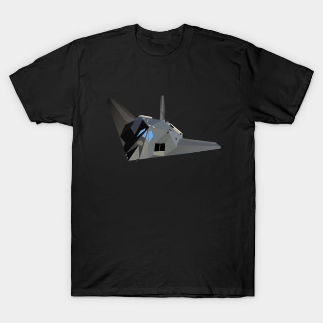 American Stealth Attack Aircraft F-117 T-Shirt by NorseTech